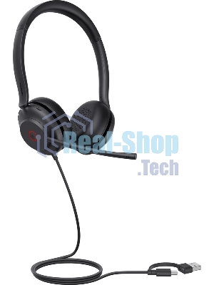 Гарнитура Yealink UH35 Dual UC чёрный, проводная, USB