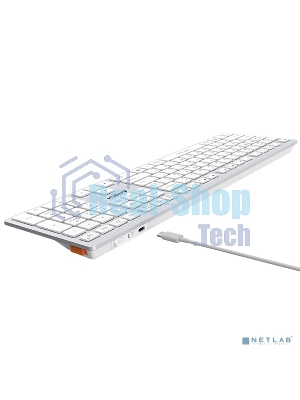 Клавиатура беспроводная A4Tech Fstyler FBX50C, USB, Bluetooth/Радиоканал, белый