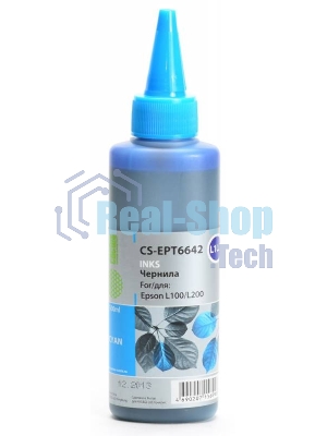 Чернила Cactus CS-EPT6642 голубой 100 мл для Epson L100/L200
