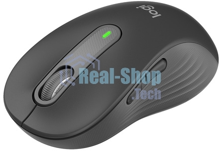 Мышь беспроводная Logitech Signature M650 L графитовый, 4000 dpi, радиоканал, Bluetooth, USB, кнопки - 5