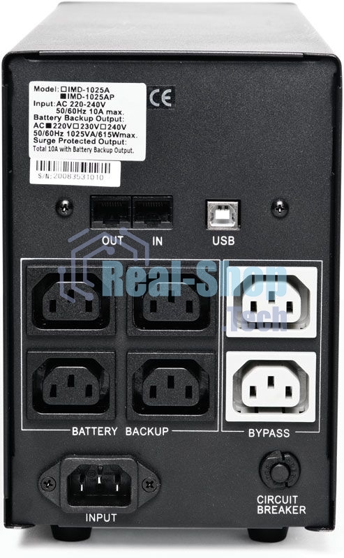 Источник бесперебойного питания Powercom Imperial IMD-1500AP 900Вт 1500ВА черный