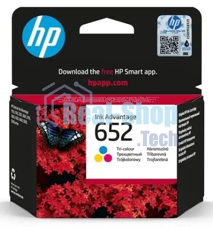 Картридж струйный HP 652 F6V24AE многоцветный, 200 стр., для HP DJ IA 1115/2135/3635/4535/3835/4675