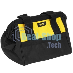 Сумка-саквояж для инструментов Deli DL-P1 300 x 230 x 250мм, 14 карманов, плечевой ремень, ткань Оксфорд 600D