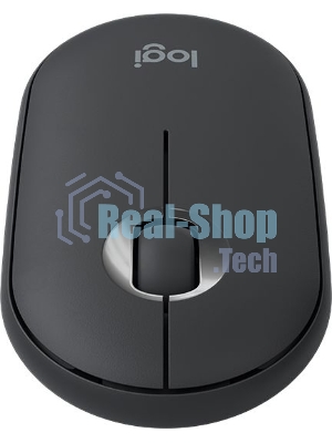 Мышь беспроводная Logitech Pebble M350 графитовый, 1000 dpi, радиоканал, Bluetooth, USB, кнопки - 3