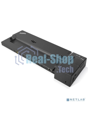 USB-концентратор Lenovo ThinkPad Basic Docking Station - 90W, 2xUSB 3.1, 2xUSB2.0,Gigabit Ethernet, 1xDP, 1x VGA,1xCombo Audio Port, DC-IN, Kensington slot, Key lock for L480, L580, T480, T480s, T580, X280, P52s, X1 Carbon G6