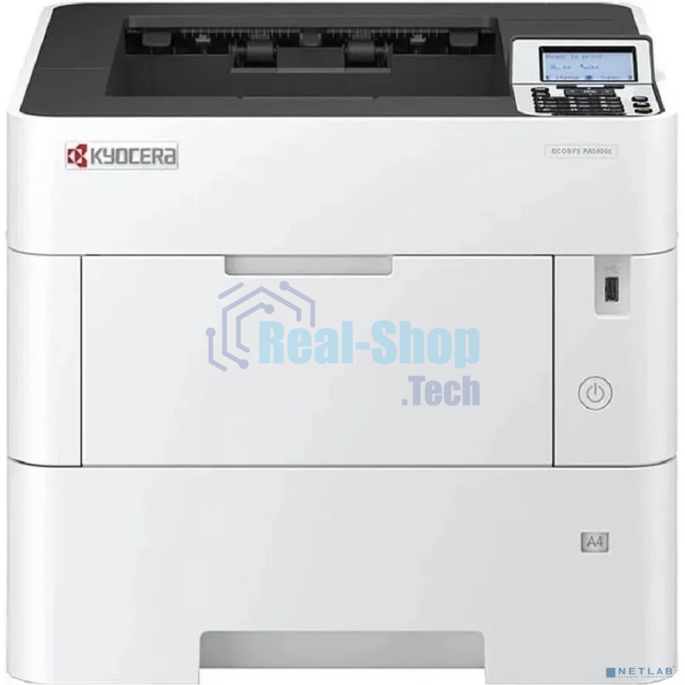 Принтер лазерный Kyocera PA5000x (110C0X3NL0), A4, ч/б, печ. до 50 стр/мин., 1200 x 1200 dpi, USB, RJ-45, Air Print, Mopria