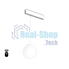 Управляемый светодиодный светильник для шинопровода Magnetic Ambrella light GL1441 WH/FR белый/белый матовый IP20 10W 3000K-6400K 220V 120° D120 H1500 (Без ПДУ)
