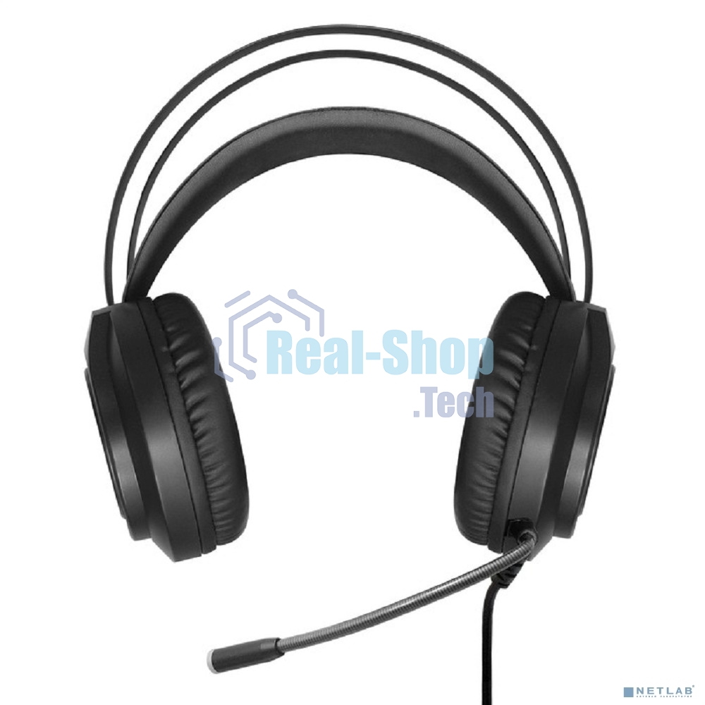 Гарнитура Exegate Cosmos HS-702GL чёрный, проводная, USB, виртуальный звук 7.1, подсветка