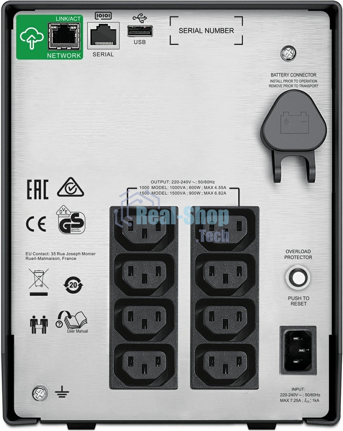 Источник бесперебойного питания APC Smart-UPS C SMC1000IC/1000 ВА/600 Вт/8 x IEC 320 C13 (компьютерный)