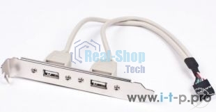 Планка в сист. блок на 2 USB2,0, Gembird 