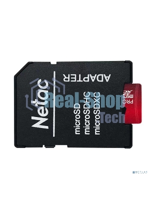 Флеш карта MicroSD card Netac P500 Extreme Pro 32Gb, retail version w/SD adapter