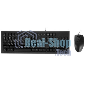 Комплект клавиатура+мышь A4Tech KR-8520D проводной, USB, 1200 DPI, чёрный