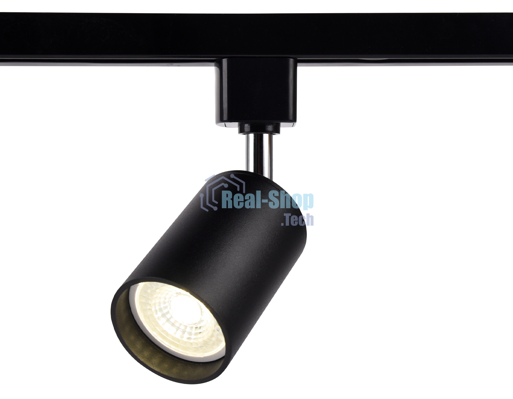 Трековый однофазный светильник со сменной лампой Ambrella light GL5123 BK черный GU10 max 12W