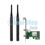 Сетевой адаптер Tenda E30 беспроводной двухдиапазонный PCI-e адаптер Wi-Fi 6 AX3000 c Bluetooth 5.0