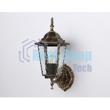 Уличный настенный светильник Ambrella light ST2012 GD/BK/CL золото/черный/прозрачный IP54 E27 max 40W 360*150*210