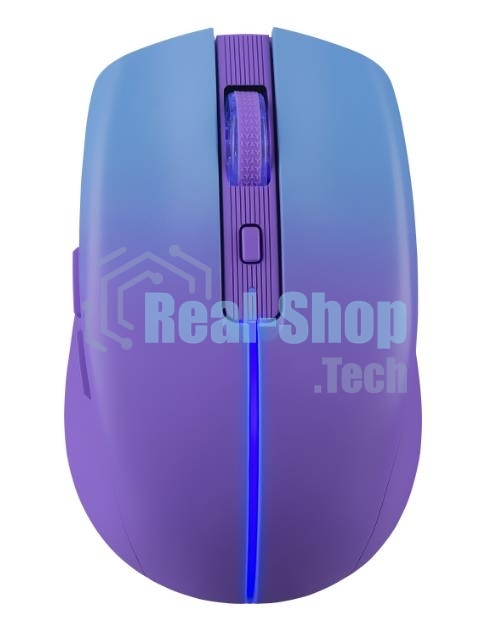 Мышь беспроводная Defender Mystery MM-301 фиолетовый, 1600 dpi, радиоканал, Bluetooth, USB, кнопки - 6