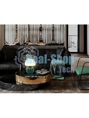 Настольная лампа Ambrella light LH53249 GN/WH зеленый/белый G9 max 28W D165*220