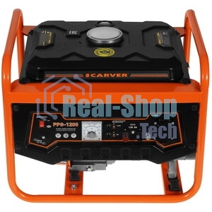 Электрогенератор бензиновый Carver PPG-1200, 1.05 кВт, 65 дБ, 24 кг