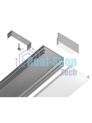 Алюминиевый профиль Ambrella light GP2001AL серебро 2000*20.5*10