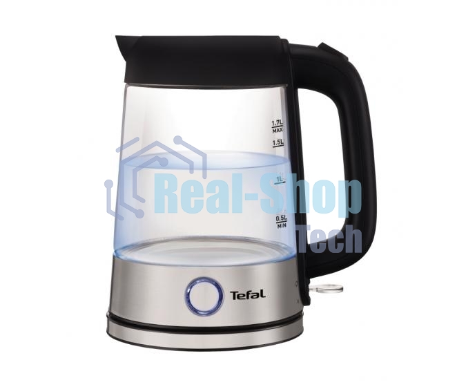 Электрочайник Tefal KI750D30 серебристый, 1.7 л, 2400 Вт, скрытый нагревательный элемент