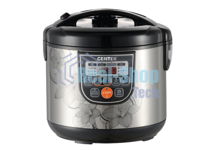 Мультиварка Centek CT-1498 (черный, сталь) 700Вт, 5.0л, 10 программ + 28 программ Мультишеф