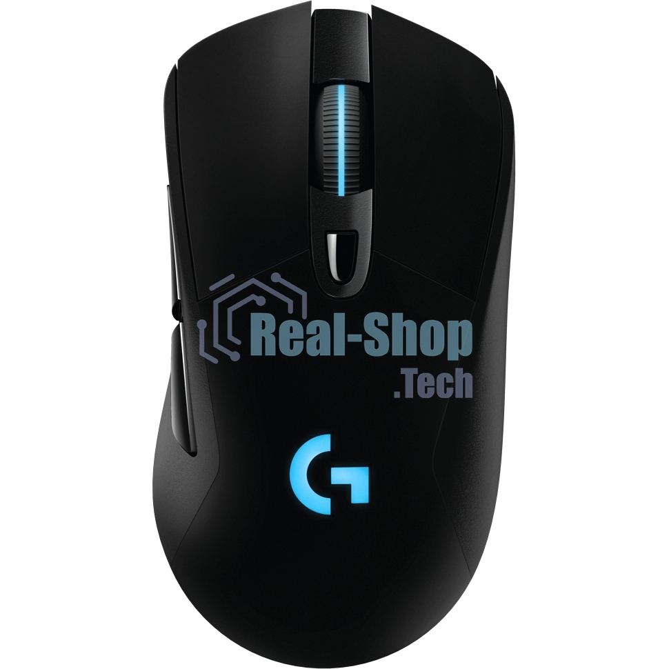 Мышь игровая Logitech G703 Lightspeed черная, сенсор 100-25600dpi (Hero25K), беспроводная 2.4GHz + USB 1,8м, 5 программируемых кнопок + колесо прокрутки, RGB-подсветка, под правую руку