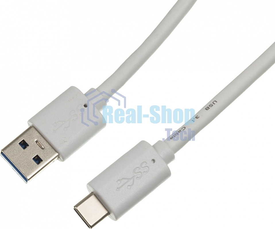 Кабель Buro BHP USB-TPC-1.8W USB 3.0 A(m) USB Type-C (m) 1.8м белый