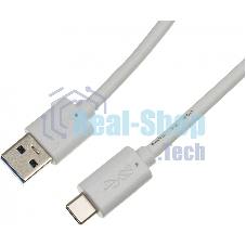 Кабель Buro BHP USB-TPC-1.8W USB 3.0 A(m) USB Type-C (m) 1.8м белый