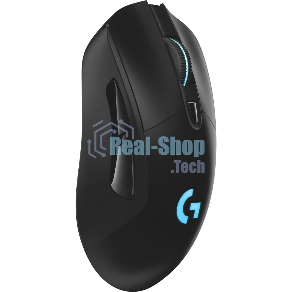 Мышь игровая Logitech G703 Lightspeed черная, сенсор 100-25600dpi (Hero25K), беспроводная 2.4GHz + USB 1,8м, 5 программируемых кнопок + колесо прокрутки, RGB-подсветка, под правую руку
