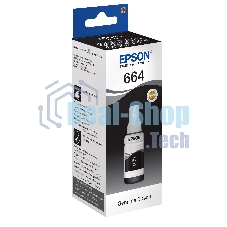 Чернила Epson 664 C13T664198 (аналог C13T66414A) черный 70мл для Epson L100