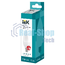 Лампа светодиодная IEK LLE-C35-7-230-40-E14 ECO C35 свеча 7Вт 230В 4000К E14