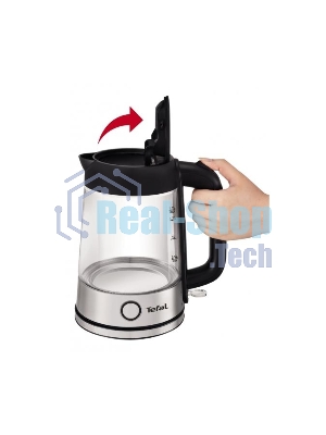 Электрочайник Tefal KI750D30 серебристый, 1.7 л, 2400 Вт, скрытый нагревательный элемент