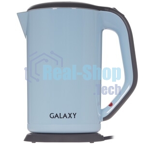 Электрочайник Galaxy GL 0330 голубой, 1.7 л, 2000 Вт, скрытый нагревательный элемент