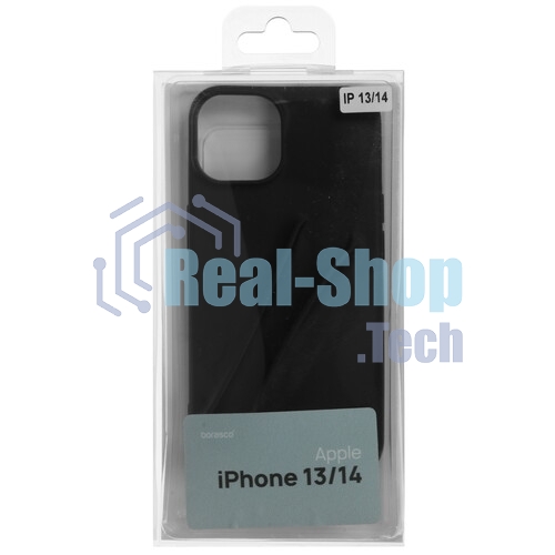 Чехол (клип-кейс) BoraSCO для Apple iPhone 14 черный (70822)