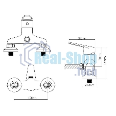 Смеситель для душа из Латуни, ø40 B8282-4A