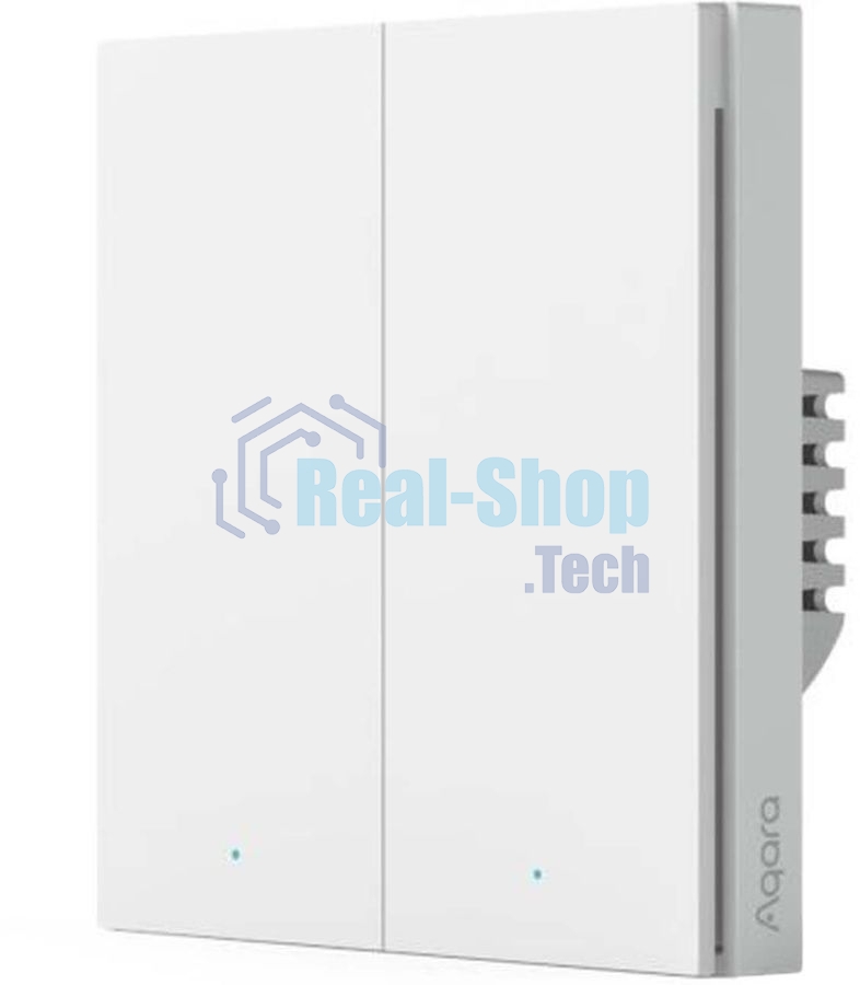 Выключатель умный Aqara Smart wall switch H1 (with neutral, double rocker) WS-EUK04