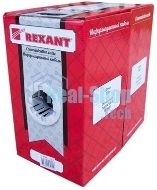 Кабель витая пара Rexant FTP 4PR 24AWG, cat.5e наружный (OUTDOOR) (бухта 305м) (в коробке)