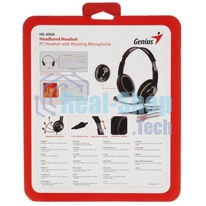 Гарнитура Genius HS-400A черный, проводная