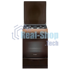 Плита комбинированная Gefest ПГЭ 5102-02 0001 коричневый, конфорок 4 газовых, духовка 55 л, 50 см x 85 см x 58.5 см