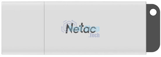 Флешка USB Netac U185 128Gb NT03U185N-128G-20WH, USB 2.0, с колпачком, пластиковая белая