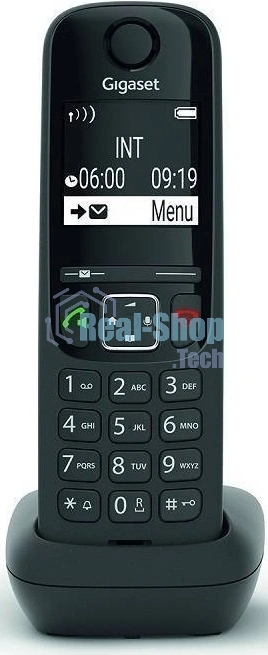 Дополнительная трубка Dect Gigaset AS690HX черный для AS690