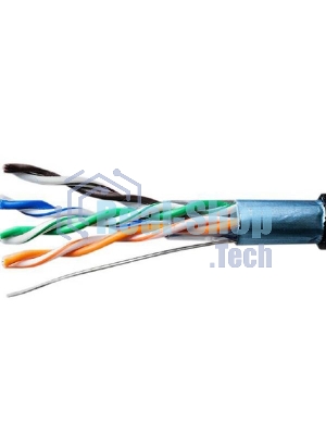 Кабель витая пара F/UTP cat.5e 4х2х24AWG solid CU PE Outdoor Standard черный