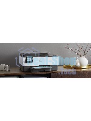 МФУ струйное HP OfficeJet 8023 (1KR64B), A4, цвтной, печ. до 20 стр/мин. (ч/б), до 10 стр/мин. (цвет), скан. до 8 стр/мин. (ч/б) 3.5 стр/мин. (цвет), 1200 x 1200 dpi, USB, RJ-45, Wi-Fi, Air Print