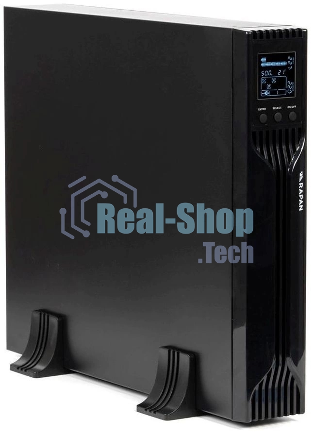 Источник бесперебойного питания Бастион Rapan 1000-RACK-IN-2X9 700Вт 1000ВА черный