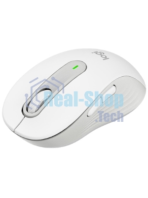 Мышь беспроводная Logitech Signature M650 белый, 4000 dpi, радиоканал, Bluetooth, USB, кнопки - 5