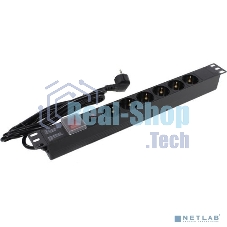 Блок розеток горизонтальный ExeGate ServerPro PDU-19H606 Al-6S-EU2-SW-O, 19
