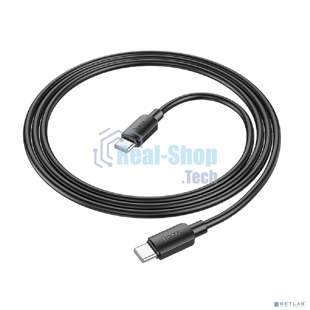 Кабель USB2.0 Hoco Type-C/Type-C, 3A, 60Вт, X96, 1м, черный, коробка