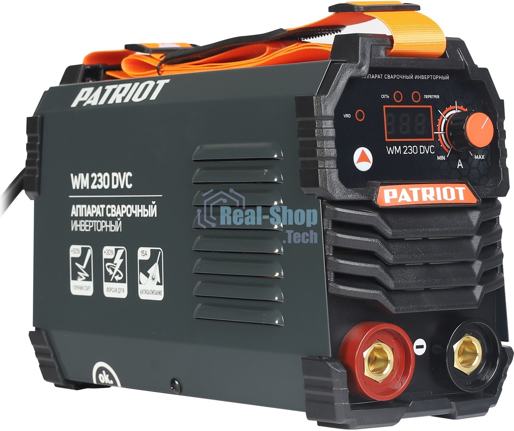 Сварочный аппарат Patriot WM230DVC инвертор ММА 10.7кВт (кейс в комплекте)