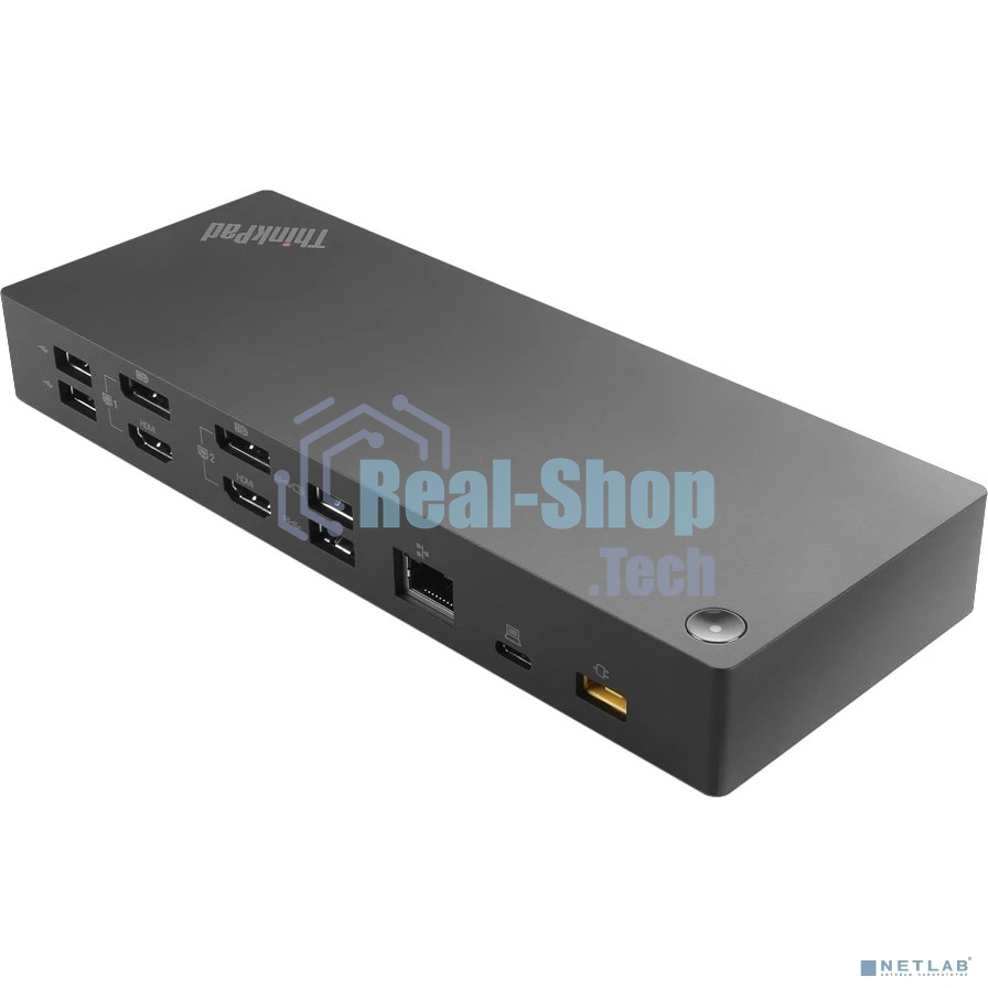 Док-станция Lenovo ThinkPad Hybrid USB-C with USB-A (2x DP, 2x HDMI, 3x USB A 3.1 Gen 2, 2x USB 2.0 1x USB Type-C, 1x RJ-45, 1x Combo Audio Jack 3.5mm/Kensington Lock, USB-C cable with USB-C to USB-A dongle/Up to 2 ext monitors (40AF0135EU)