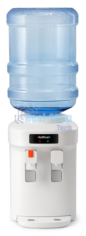 Кулер для воды Hotfrost D65E, верхняя загрузка, нагрев 90 °С, охлаждение 10 °С, белый
